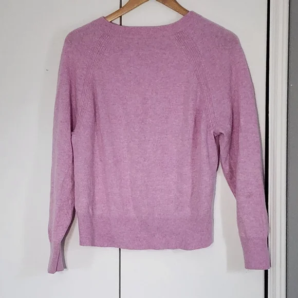 J. Crew Cashmere Women's Lilac Crewneck Sweater - Picture 2 of 4